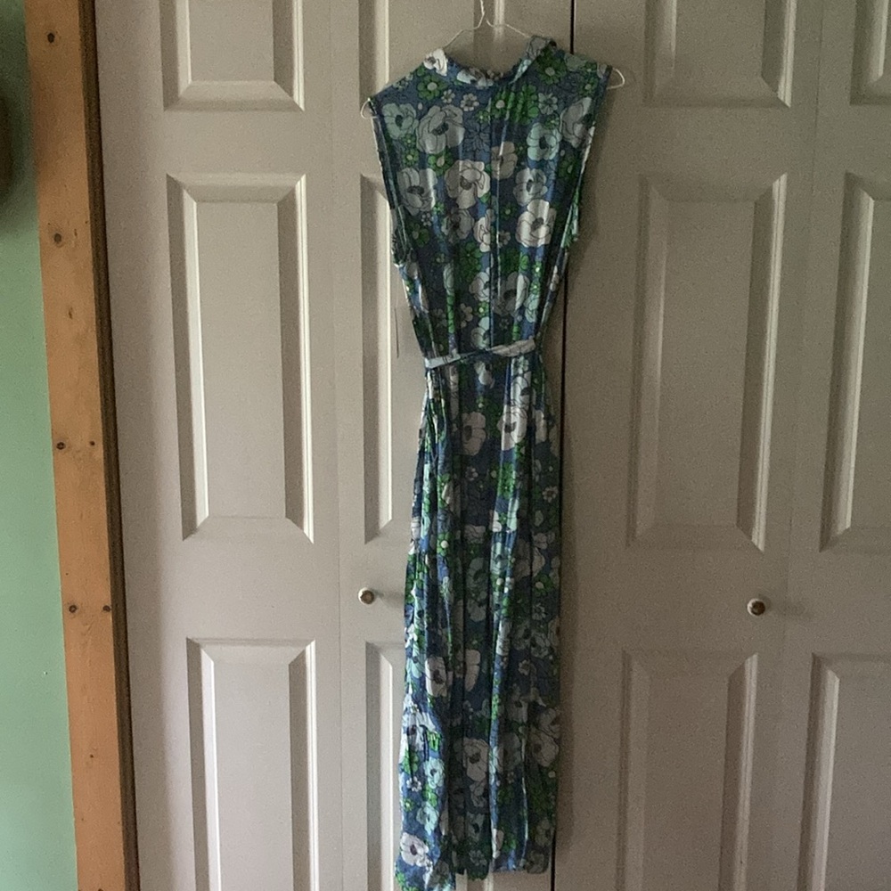 Croft and Barrow women’s floral maxi dress sleeveless button down summer - Picture 3 of 9